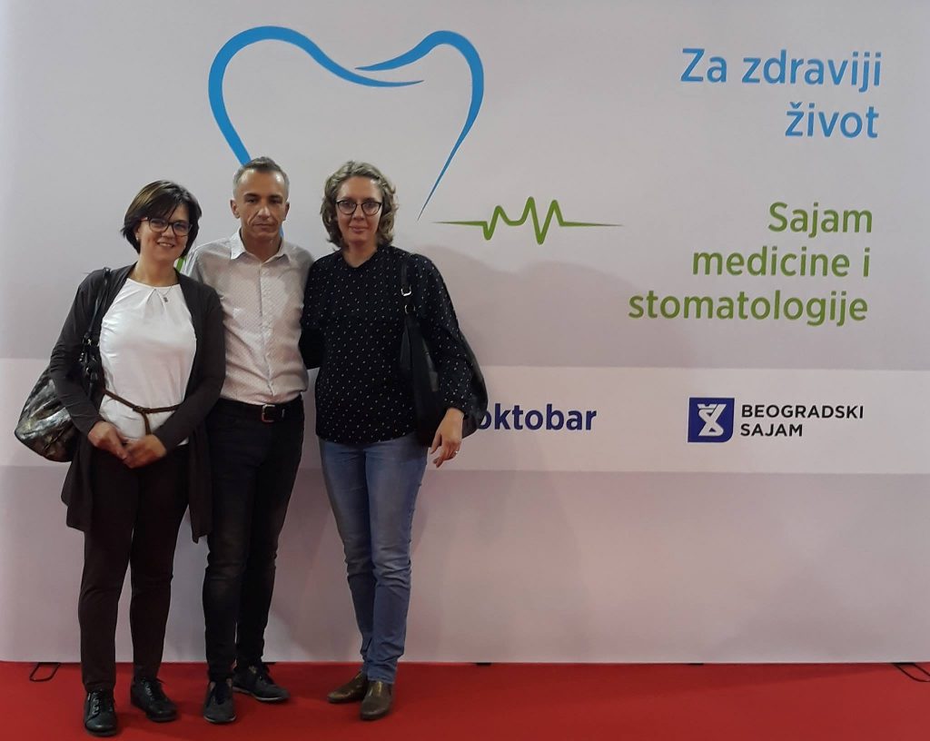 Il team del Centro Ardent alla Fiera della Medicina e dell’Odontoiatria Medident, Belgrado
